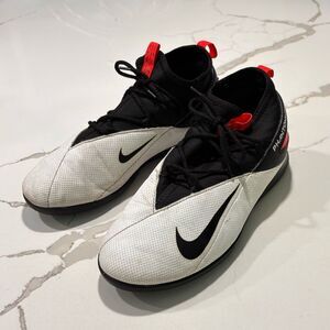 Nike Phantom | VSN Vision 2 Elite FG Crimson White Red Indoor Soccer Cleats 5.5Y